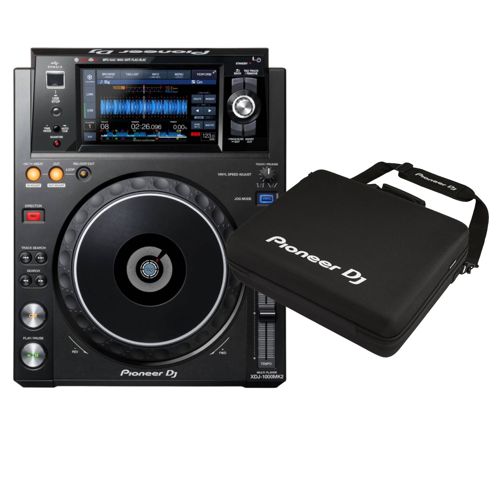 PIONEER DJ PACK XDJ-1000 MK2 + HOUSSE