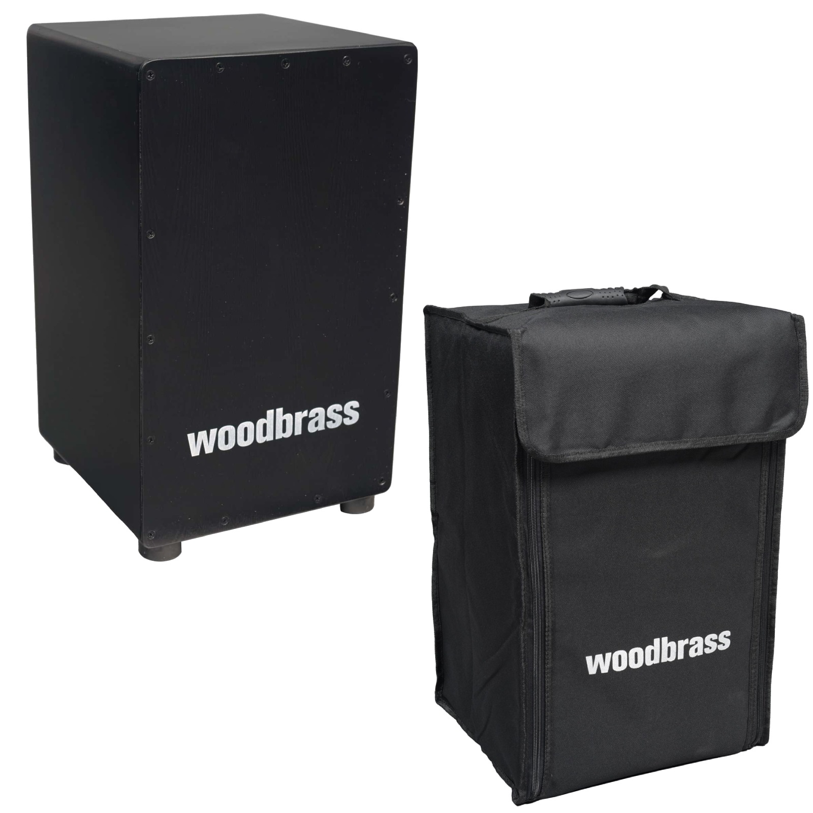 WOODBRASS Cingaro Zwart + Tas Set