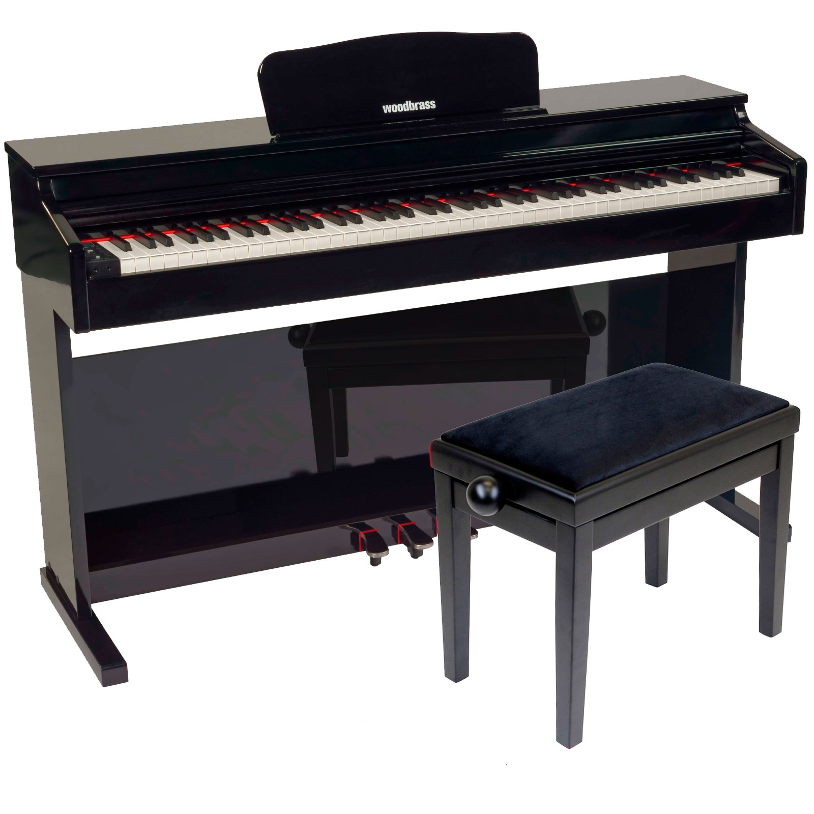 WOODBRASS DP2 Noir Brillant + Banquette