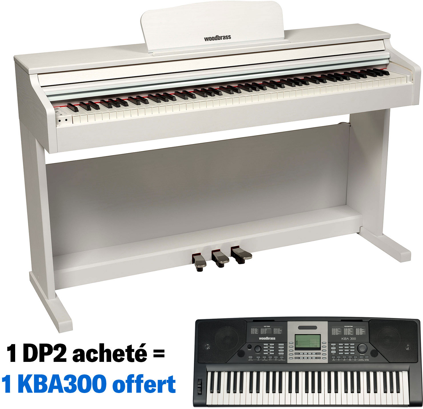 WOODBRASS DP2 Bianco + KBA300