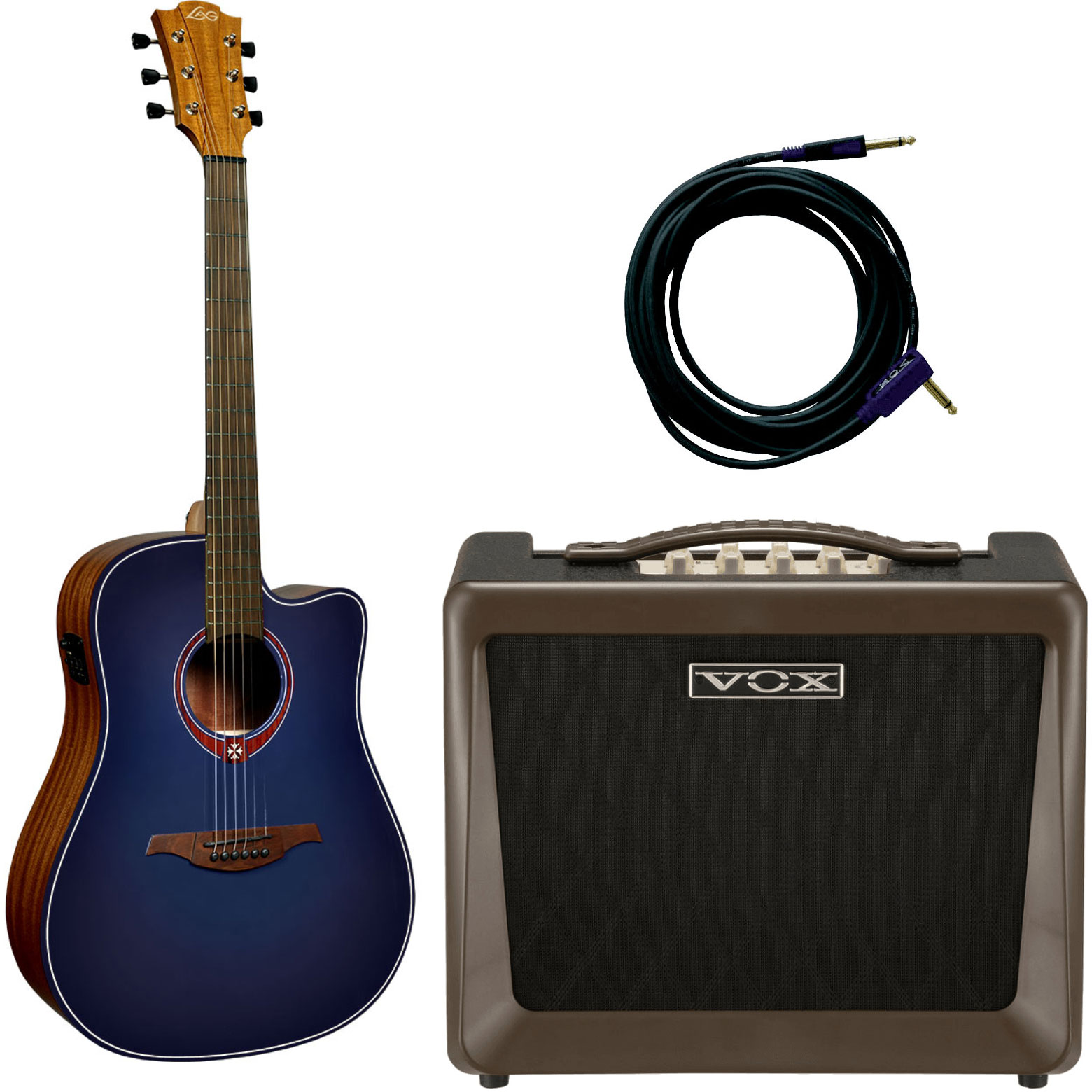 LâG Pack Tramontane T-Blue-Dce Dreadnought Ctw Blue Burst