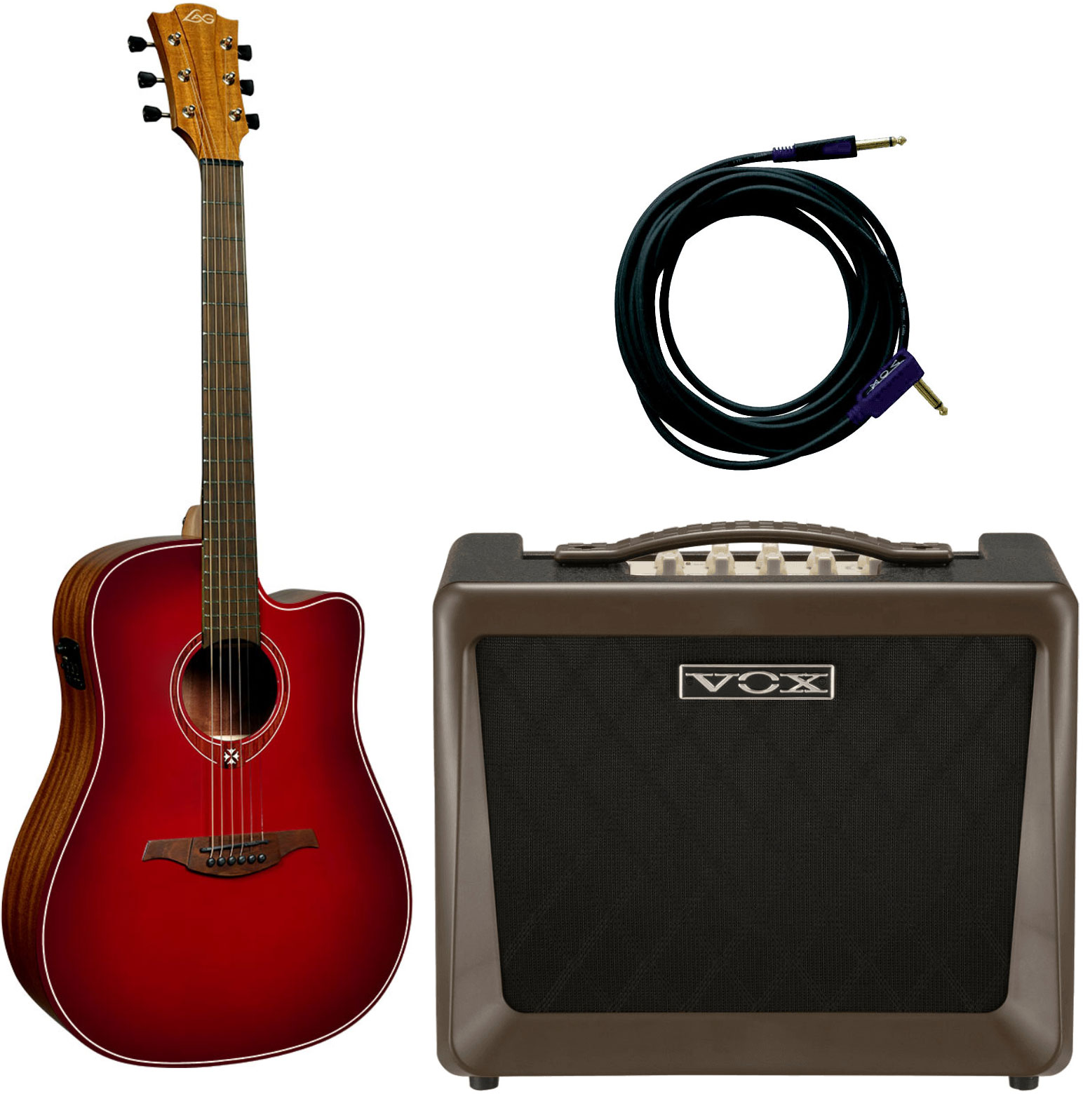 LâG Pack Tramontane Special T-red-dce Dreadnought CTW Red Burst