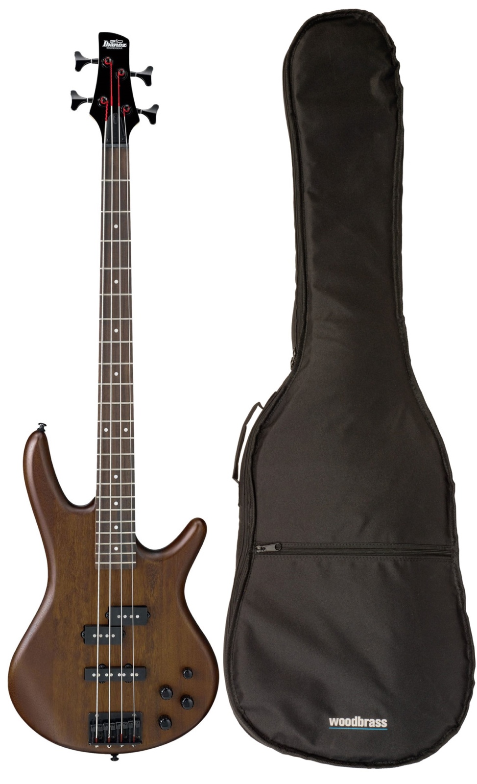 IBANEZ Pack Gsr200B-Wnf-Walnut Flat Gio + Gigbag