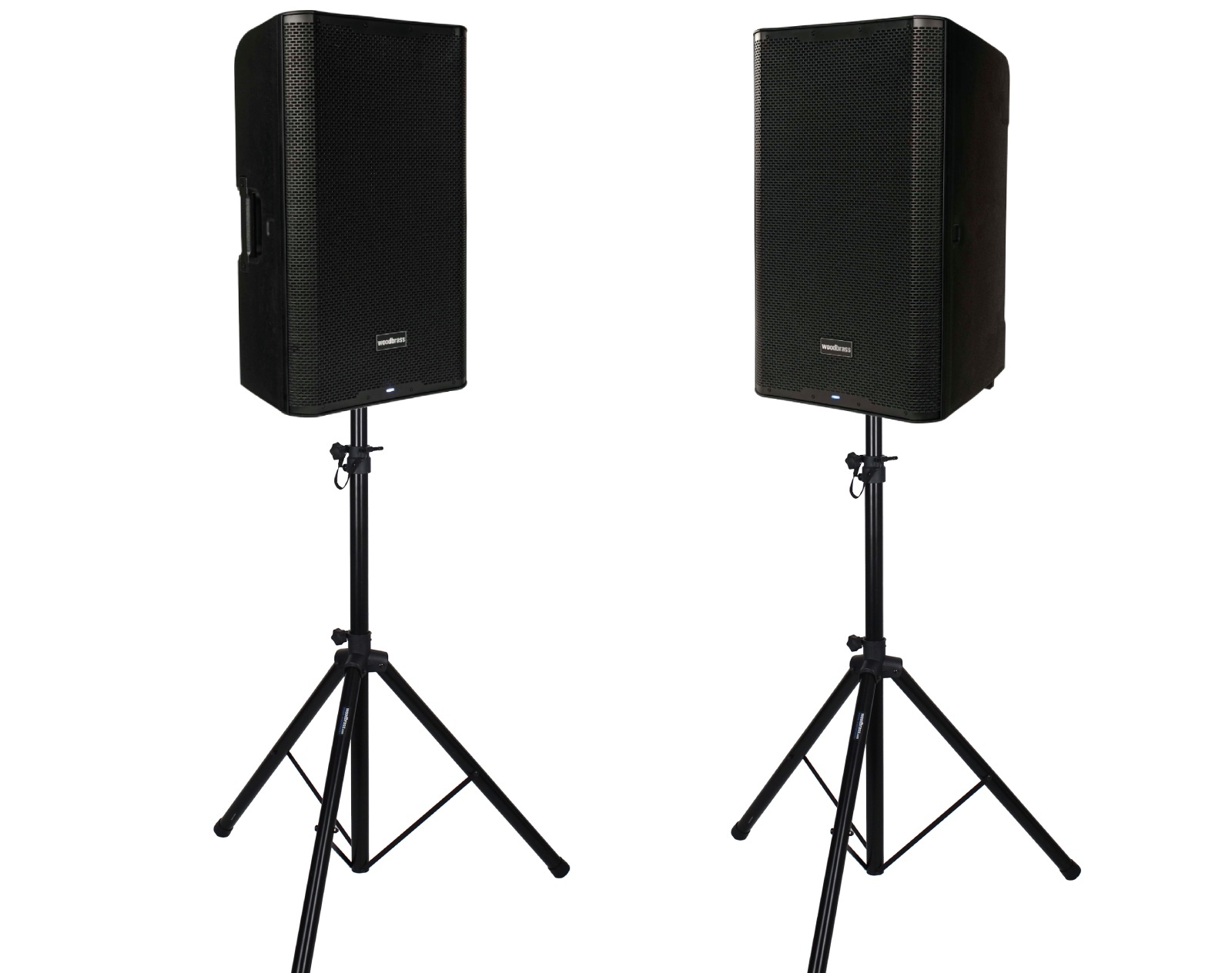 WOODBRASS Pack DXPRO15 + Pieds d'Enceintes