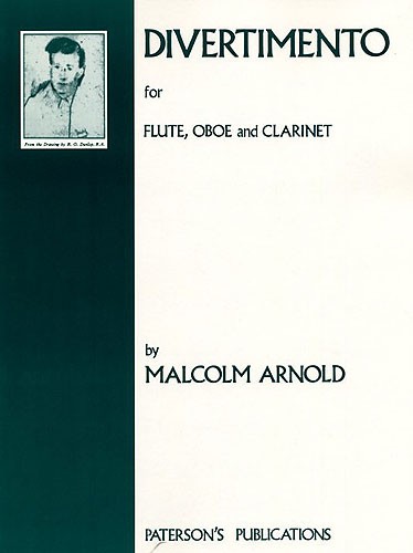 MUSIC SALES ARNOLD MALCOLM - DIVERTIEMENTO FOR FLUTE, OBOE AND CLARINET SET OF PARTS - CLARINET