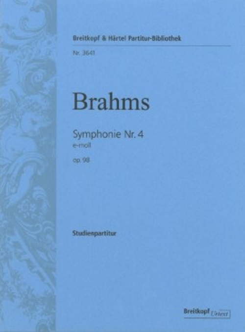 EDITION BREITKOPF BRAHMS JOHANNES - SYMPHONIE NR. 4 E-MOLL OP. 98 - ORCHESTRA