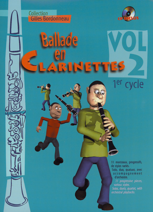 HIT DIFFUSION BALLADE EN CLARINETTE VOL.2 1ER CYCLE + CD