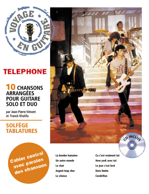 HIT DIFFUSION Telephone - Voyage En Guitare + CD - Guitare Tab