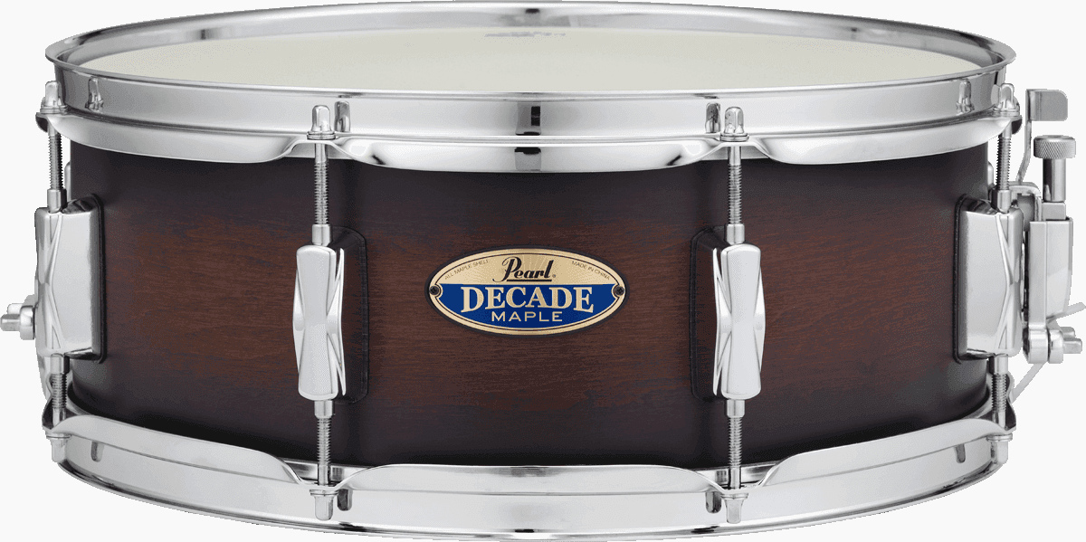 PEARL DRUMS DECADE MAPLE 14X5,5 SATIN BROWN BURST