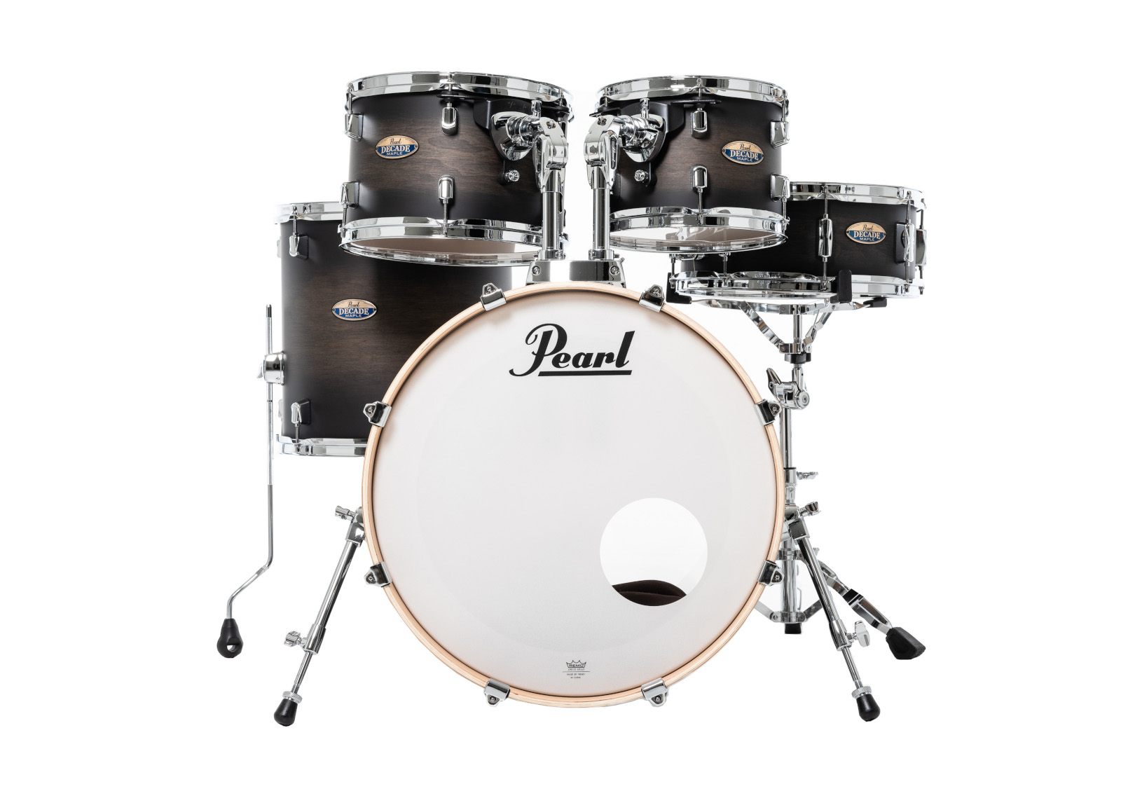 PEARL DRUMS DECADE MAPLE FUSION 20 SATIN BLACK BURST