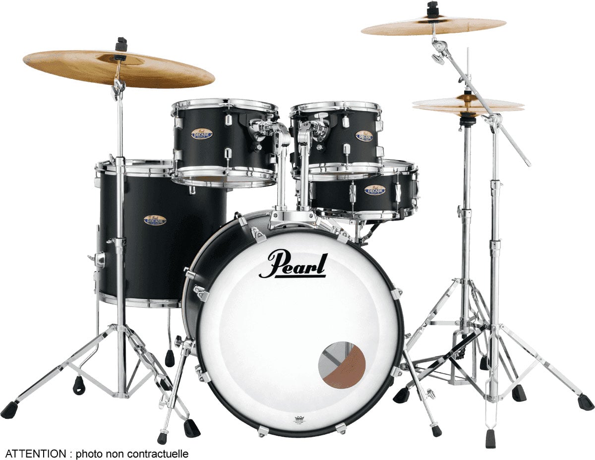 PEARL DRUMS DECADE MAPLE STAGE 22 SATIN SLATE BLACK