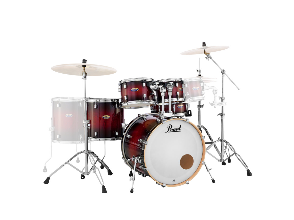 PEARL DRUMS DECADE MAPLE STAGE 22 RED BURST