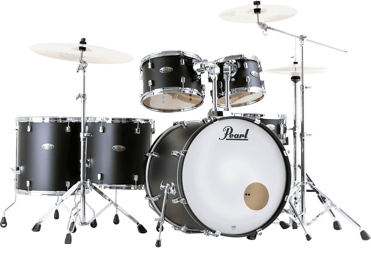 PEARL DRUMS Decade Maple Studio Rock 22 Satin Slate Black