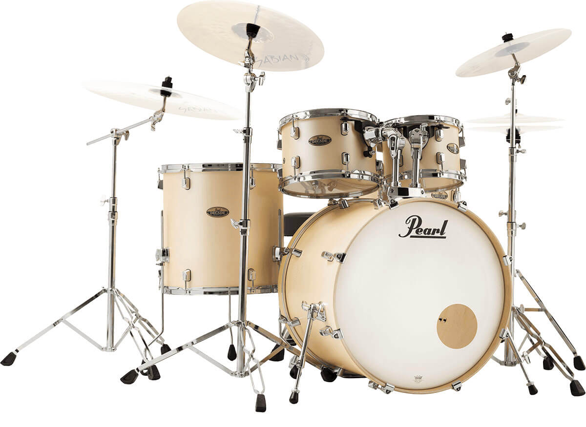 PEARL DRUMS DECADE MAPLE JAZZ 18 SATIN GOLD MERINGUE