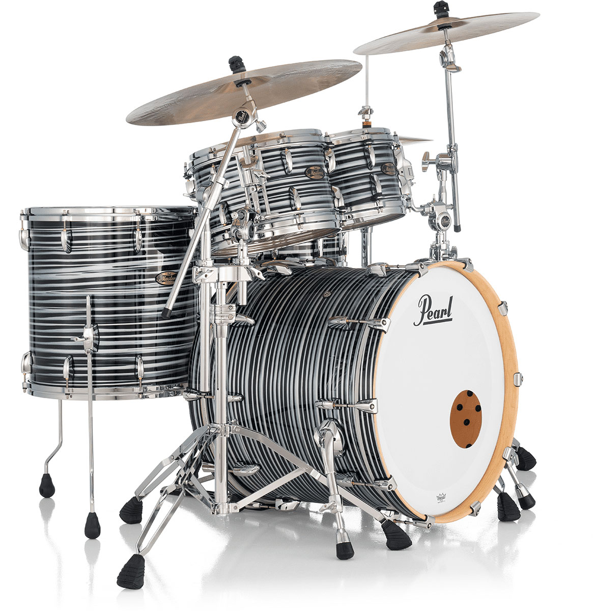 PEARL DRUMS MASTERS MAPLE GUM STAGE 22 GYROLOCK-L BLACK OYSTER SWIRL