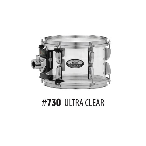 PEARL DRUMS FREE FLOATING SYSTEM CRYSTAL BEAT 14X5 ACRYLIC ULTRA CLEAR