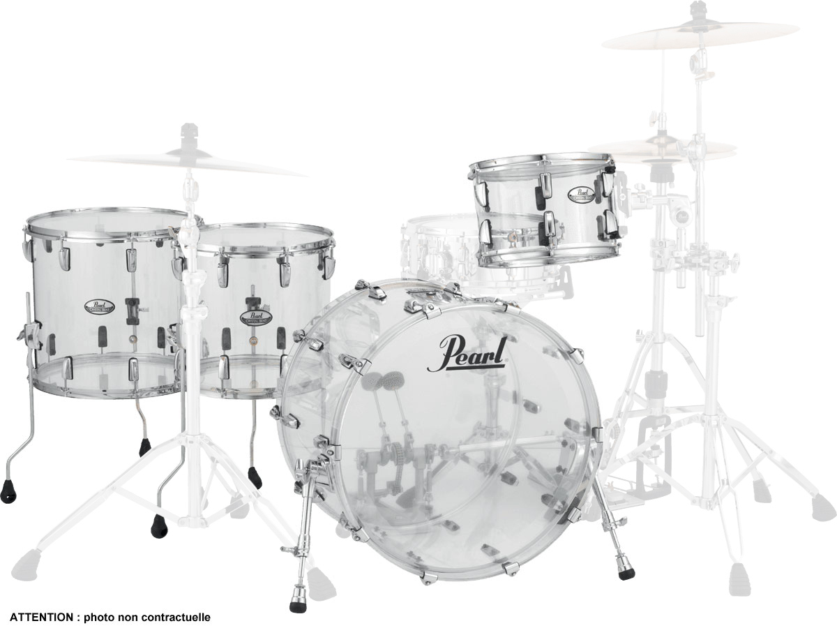 PEARL DRUMS Crystal Beat Rock 22 - Ultra Clear