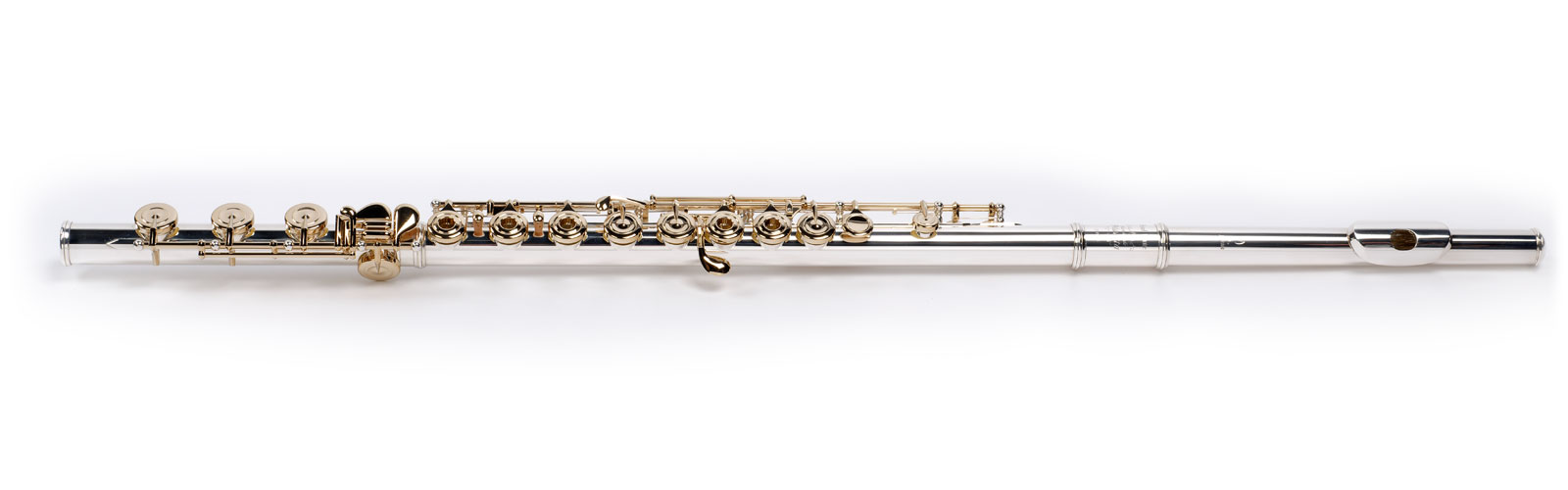 PEARL FLUTE MAESTA - .925, GOLD PLATED KEYWORK (B-LEG)