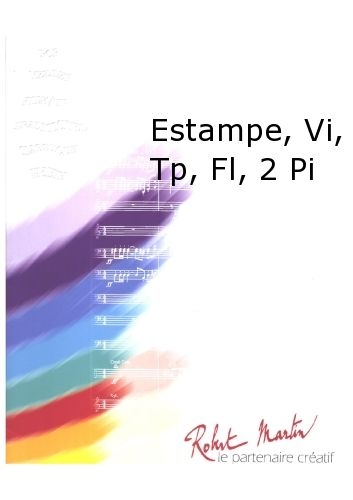 ROBERT MARTIN PECOU - ESTAMPE, VIOLON, TROMPETTE, FLTE, 2 PIANOS