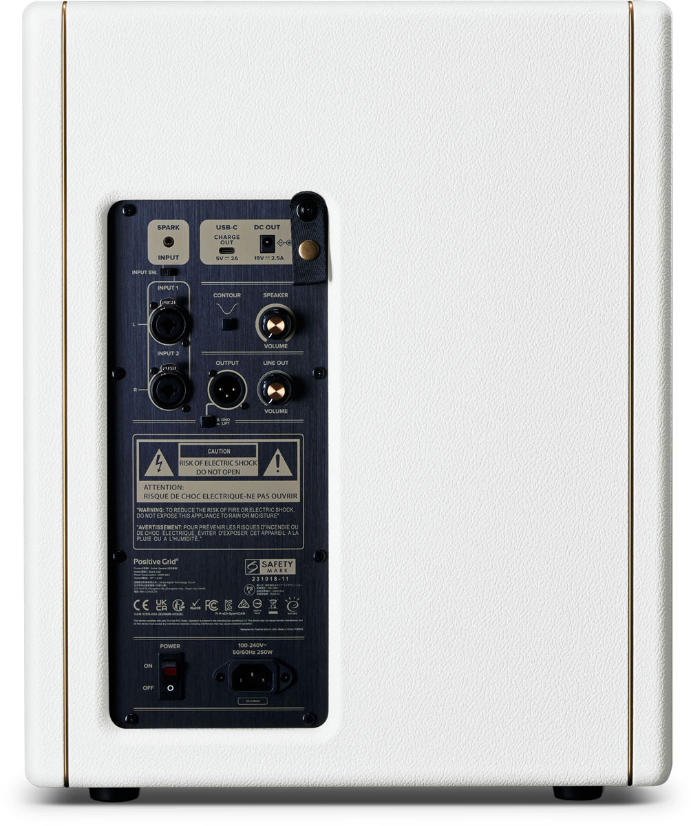 POSITIVE GRID Spark Cab Pearl White FRFR