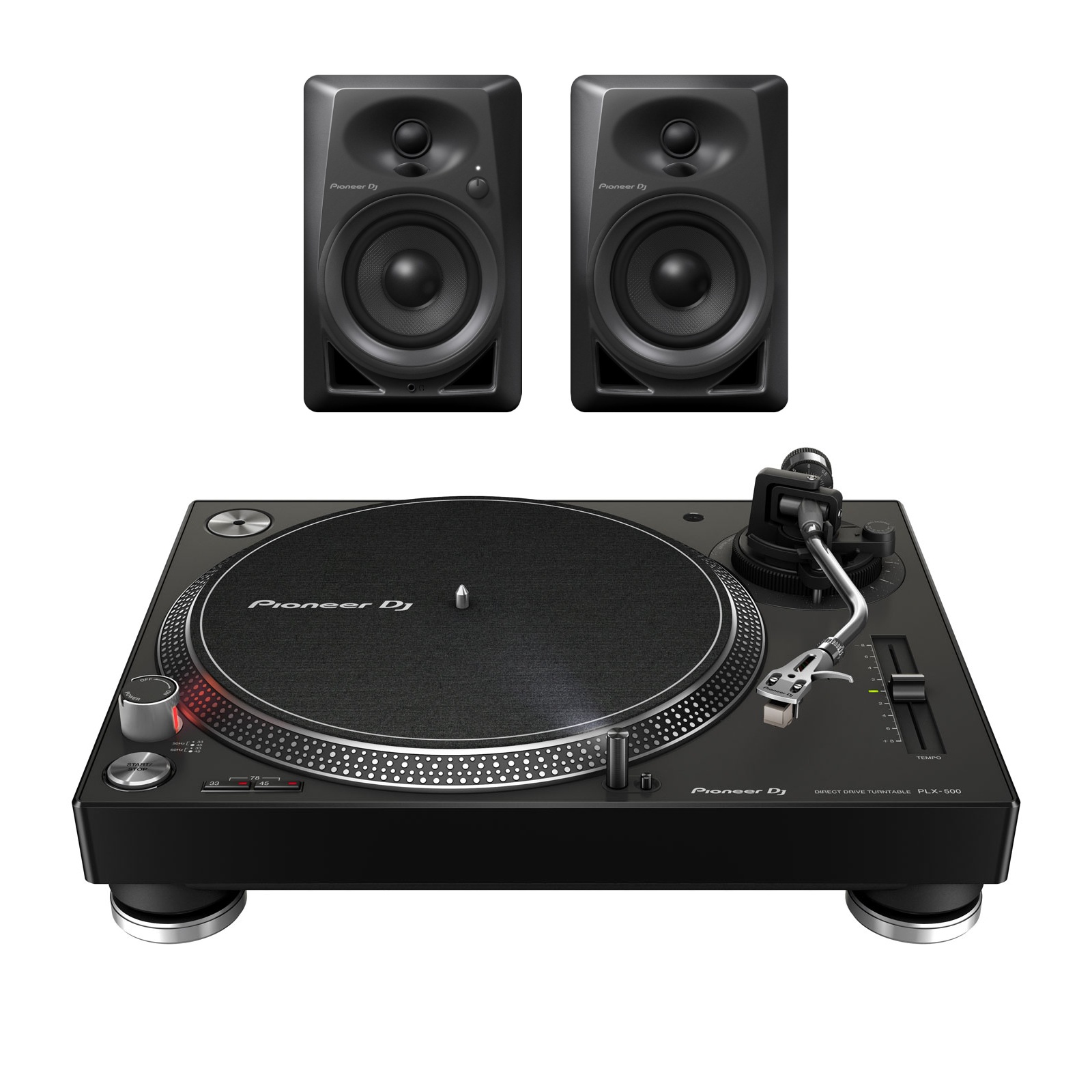 PIONEER DJ PACK PLX-500 K + DM-40 (PAIRE)