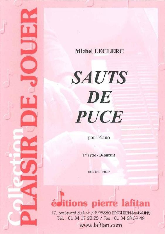 LAFITAN LECLERC MICHEL - SAUTS DE PUCE - PIANO