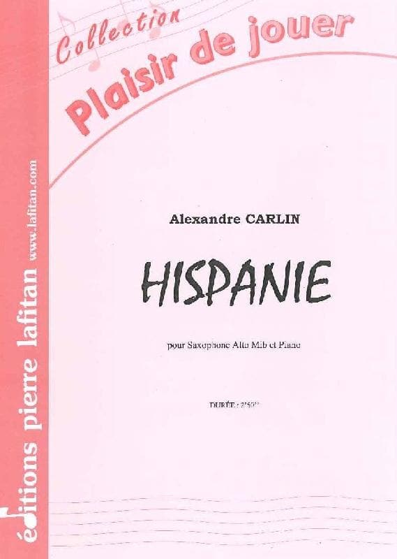 LAFITAN CARLIN ALEXANDRE - HISPANIE - SAXOPHONE ALTO ET PIANO