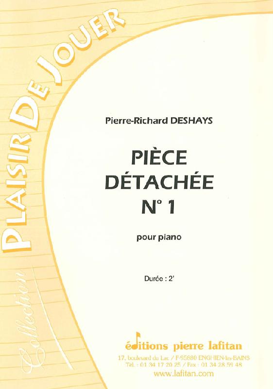 LAFITAN DESHAYS PIERRE-RICHARD - PIECE DETACHEE N 1 - PIANO
