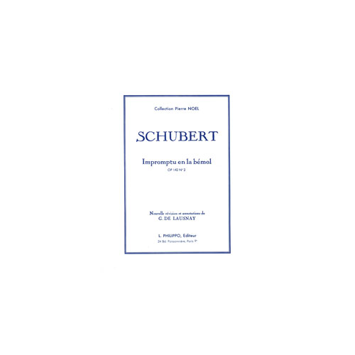 COMBRE SCHUBERT - IMPROMPTU OP.142 NO.2 LA B M. - PIANO
