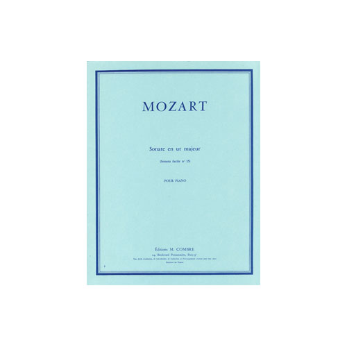 COMBRE MOZART WOLFGANG AMADEUS - SONATE FACILE N.15 EN UT MAJ. KV545 - PIANO
