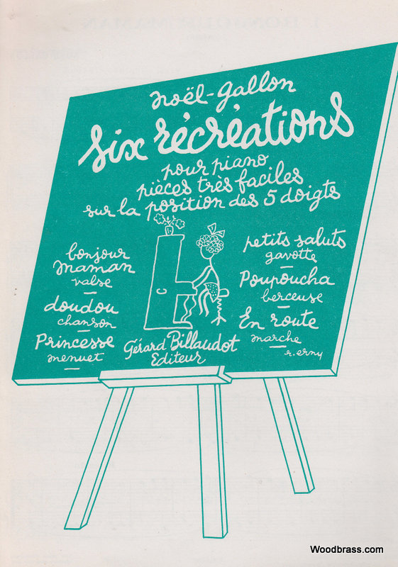 BILLAUDOT GALLON NOEL - SIX RECREATIONS - PIANO