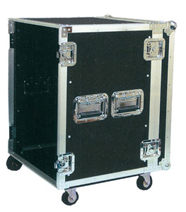 POWER ACOUSTICS SONORISATION FLIGHT CASE AV ROULETTES 12U