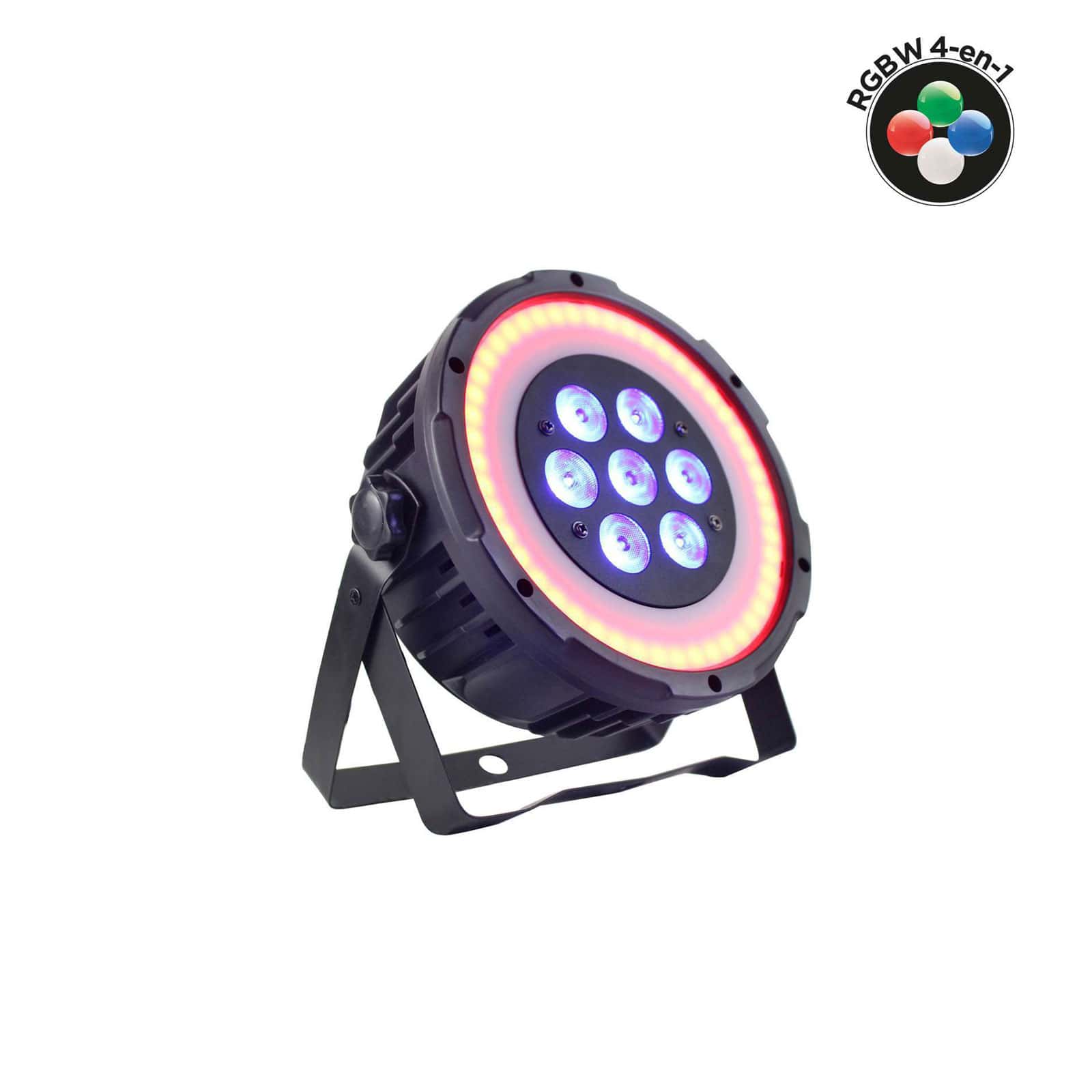 POWER LIGHTING PAR SLIM 7x10W QUAD RING