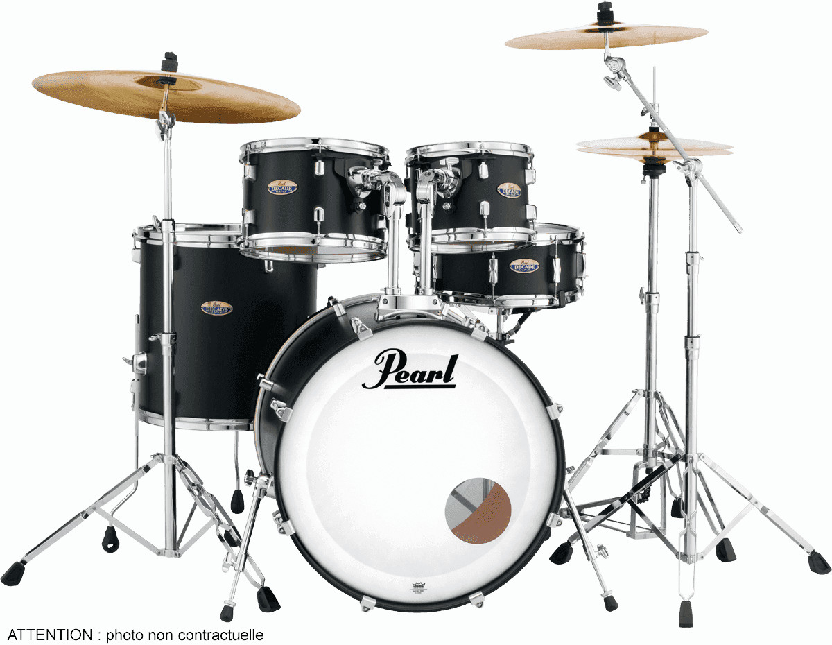 PEARL DRUMS DECADE MAPLE FUSION 20 SATIN SLATE BLACK