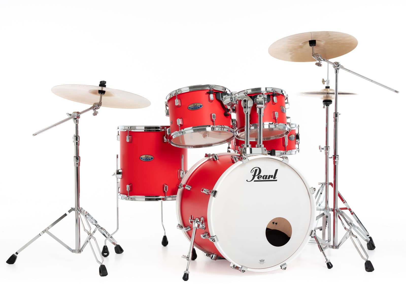 PEARL DRUMS DECADE MAPLE FUSION 20 MATTE RACING RED