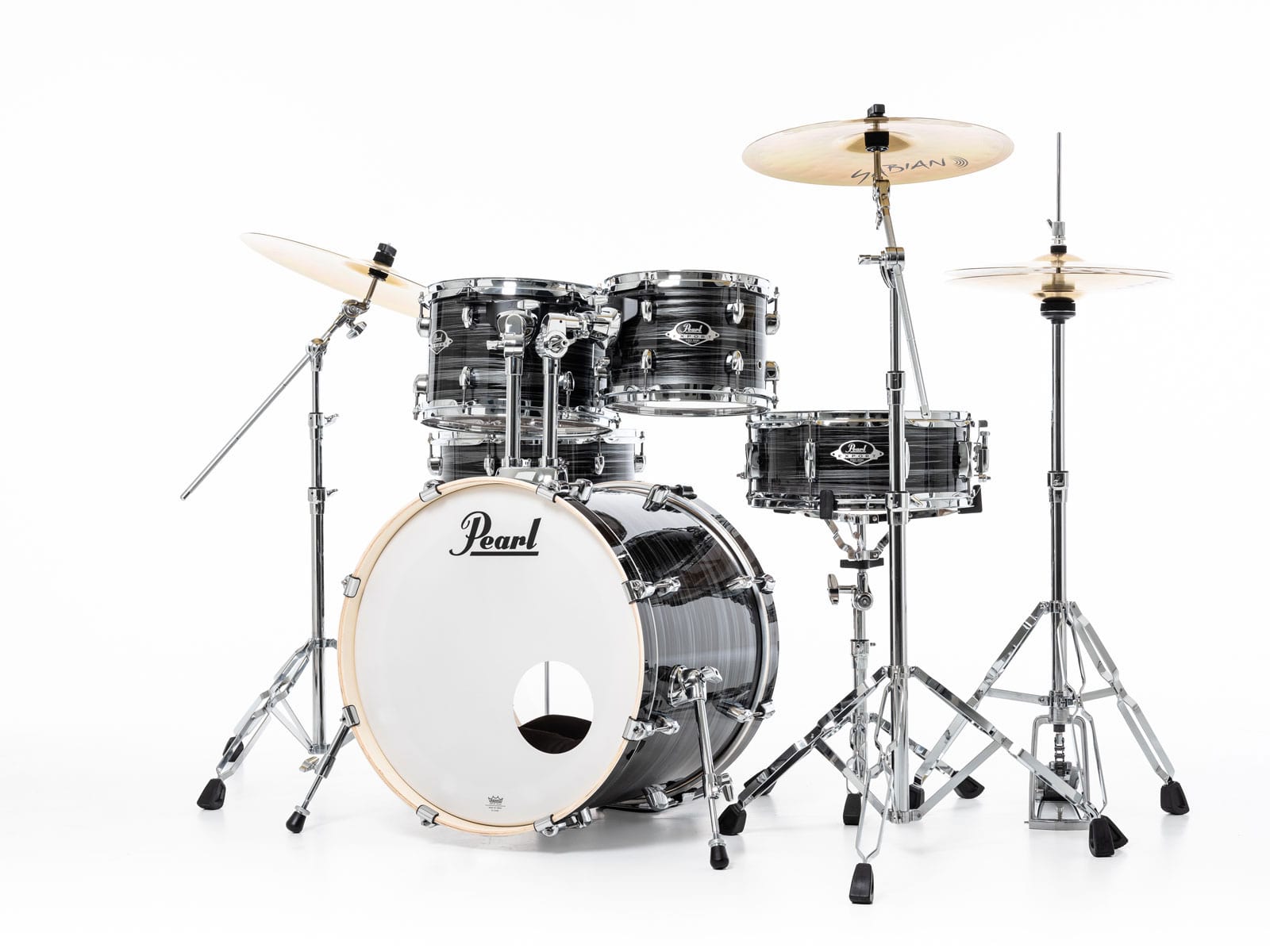 PEARL DRUMS EXPORT FUSION 20 GRAPHITE SILVER TWIST