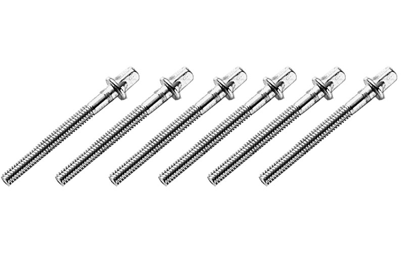 PEARL DRUMS HARDWARE SST5052-6 - STAINLESS STEEL TENSION RODS 52MM (X6) 