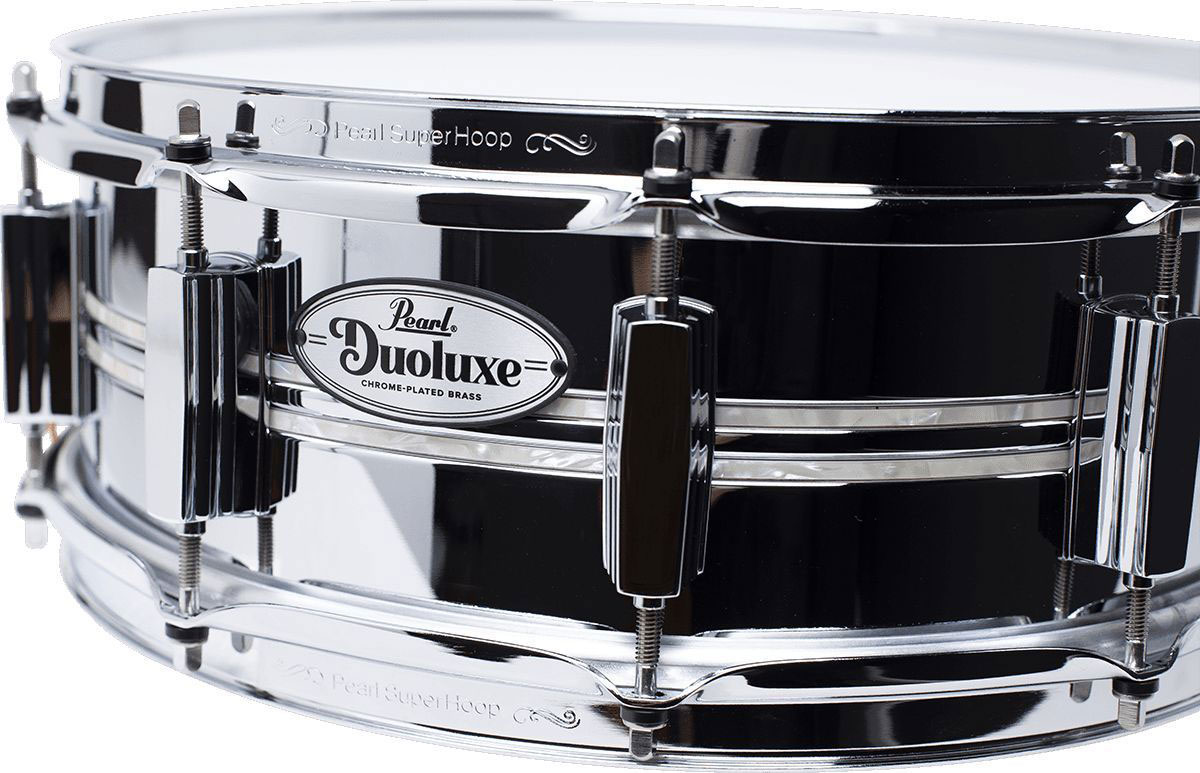 PEARL DRUMS DUOLUXE 14X5 CHROME / BRASS