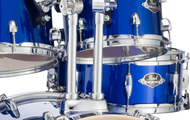 PEARL DRUMS EXPORT 14X5.5 HIGH VOLTAGE BLUE