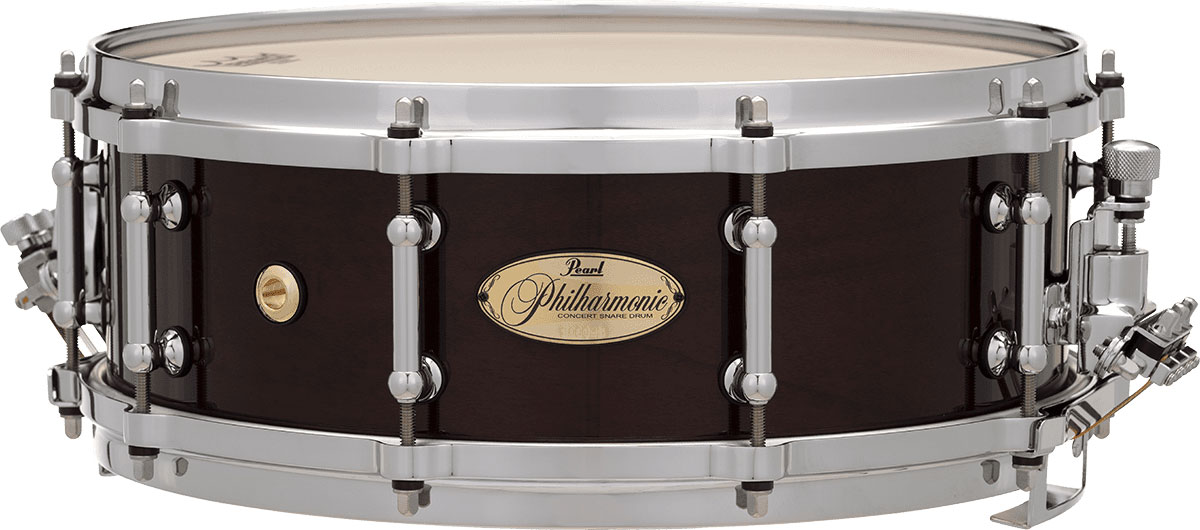 PEARL DRUMS PHILHARMONIC 14X5 HIGH GLOSS WALNUT WINE RED