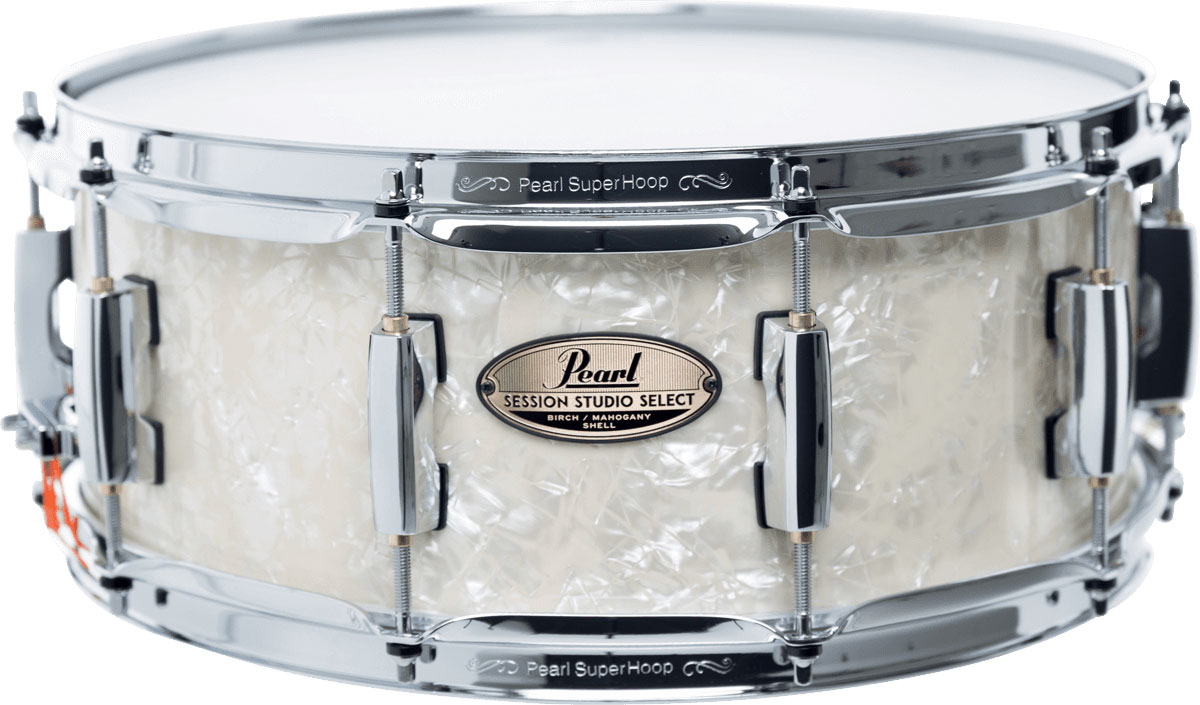 PEARL DRUMS Session Studio Select 14X5.5 Nicotine White Marine Pearl