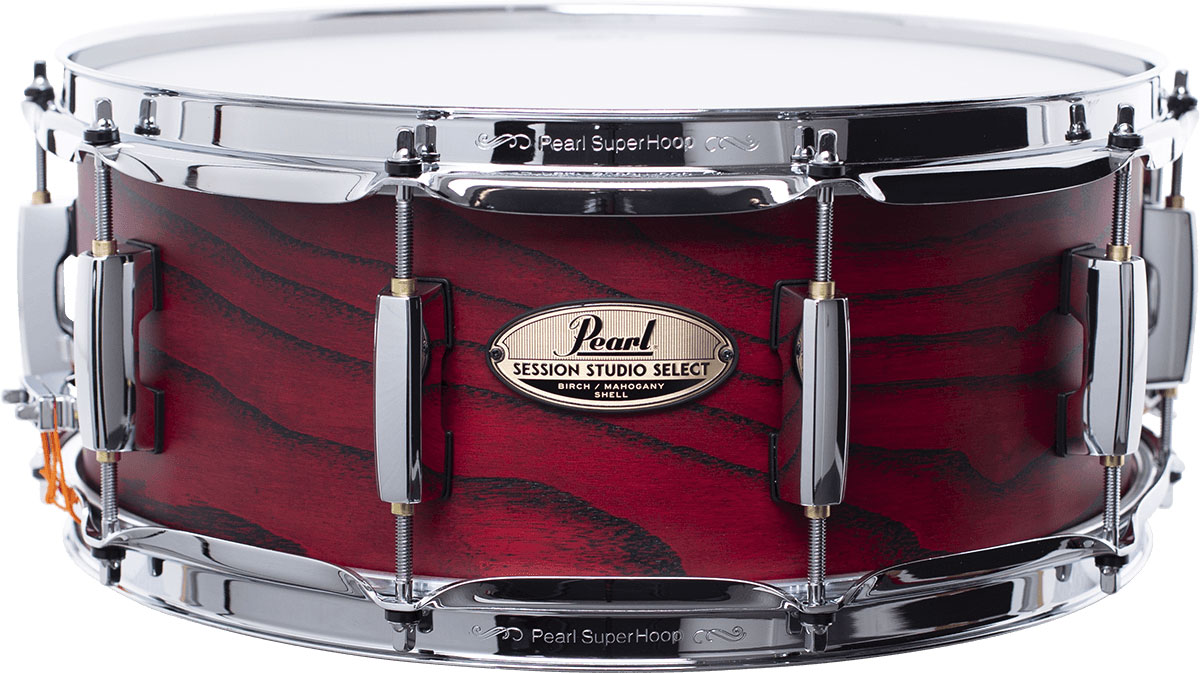 PEARL DRUMS Session Studio Select 14X5.5 Scarlet Ash