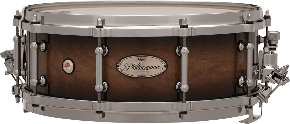 PEARL DRUMS PHILHARMONIC MAPLE 14X5 GLOSS BARNWOOD BROWN