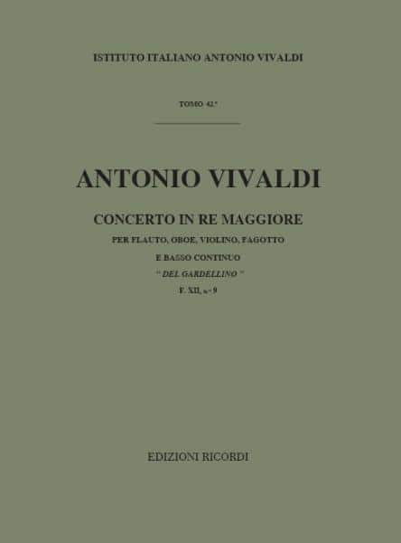 RICORDI VIVALDI A. - CONCERTI IN RE 'DEL GARDELLINO' RV 90 - ENSEMBLE MIXTE