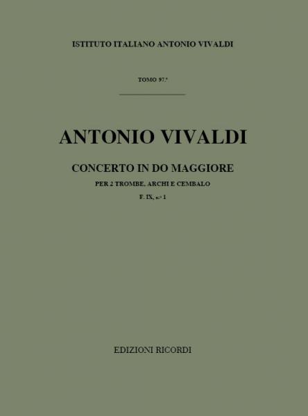 RICORDI Vivaldi A. - Concerti In Do RV 537 - Conducteur