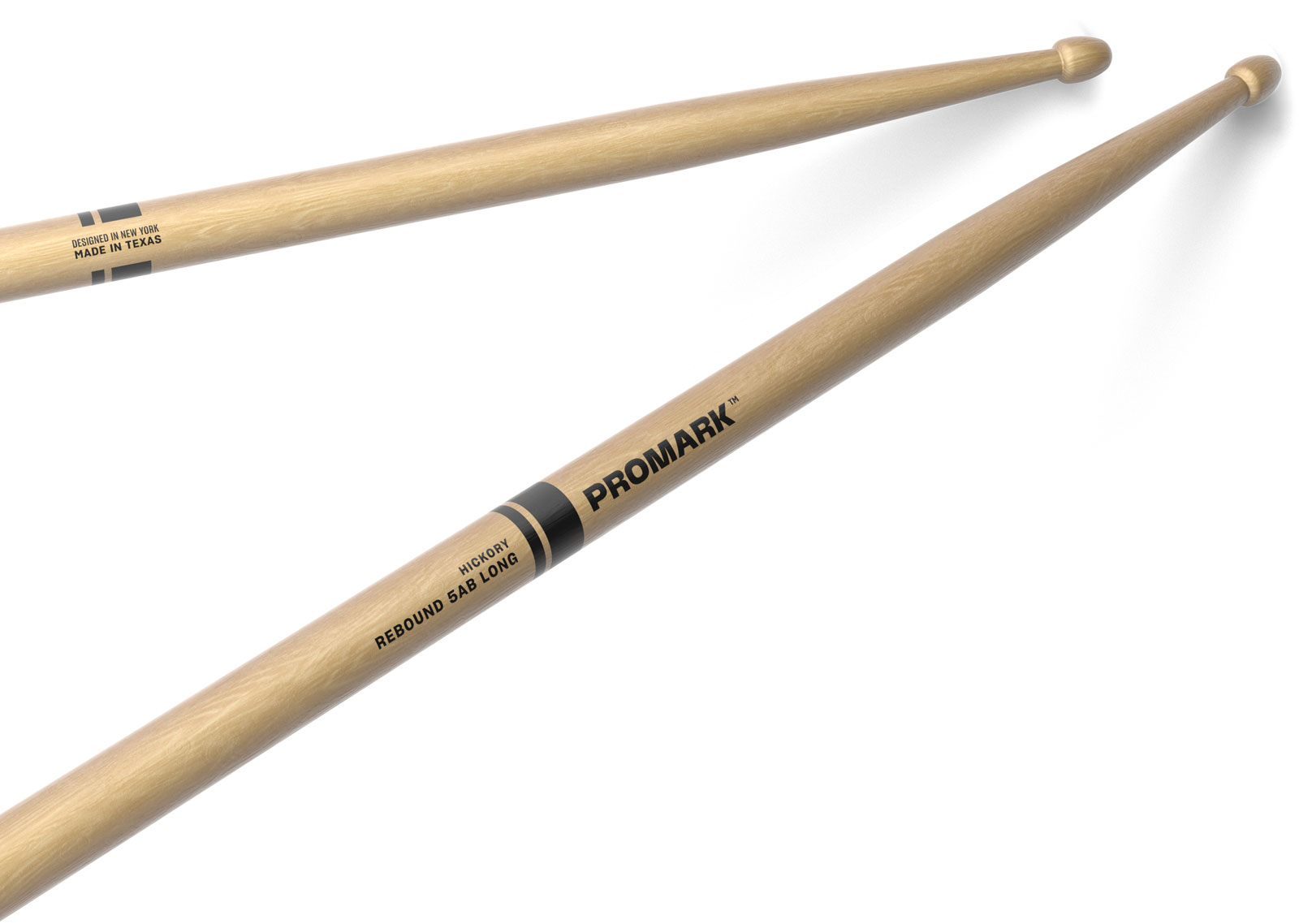 PRO MARK RBH580LAW - Rebound 5AB Long Hickory Drumstick, Acorn Wood Tip