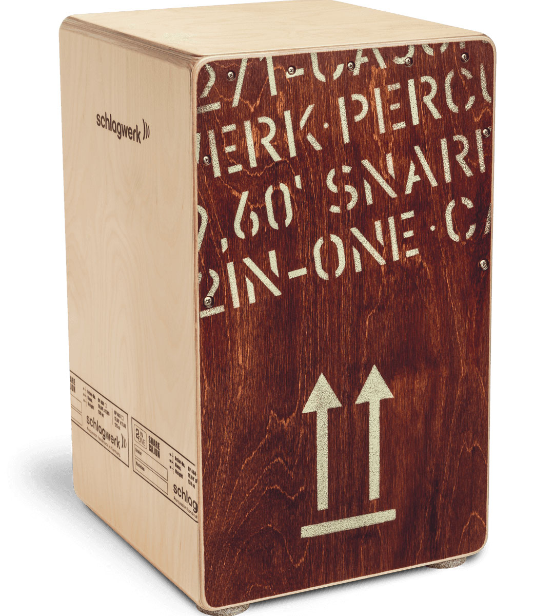 SCHLAGWERK S-CP404RED - 2 IN ONE SNARE CAJON - LARGE, RED - B Stock