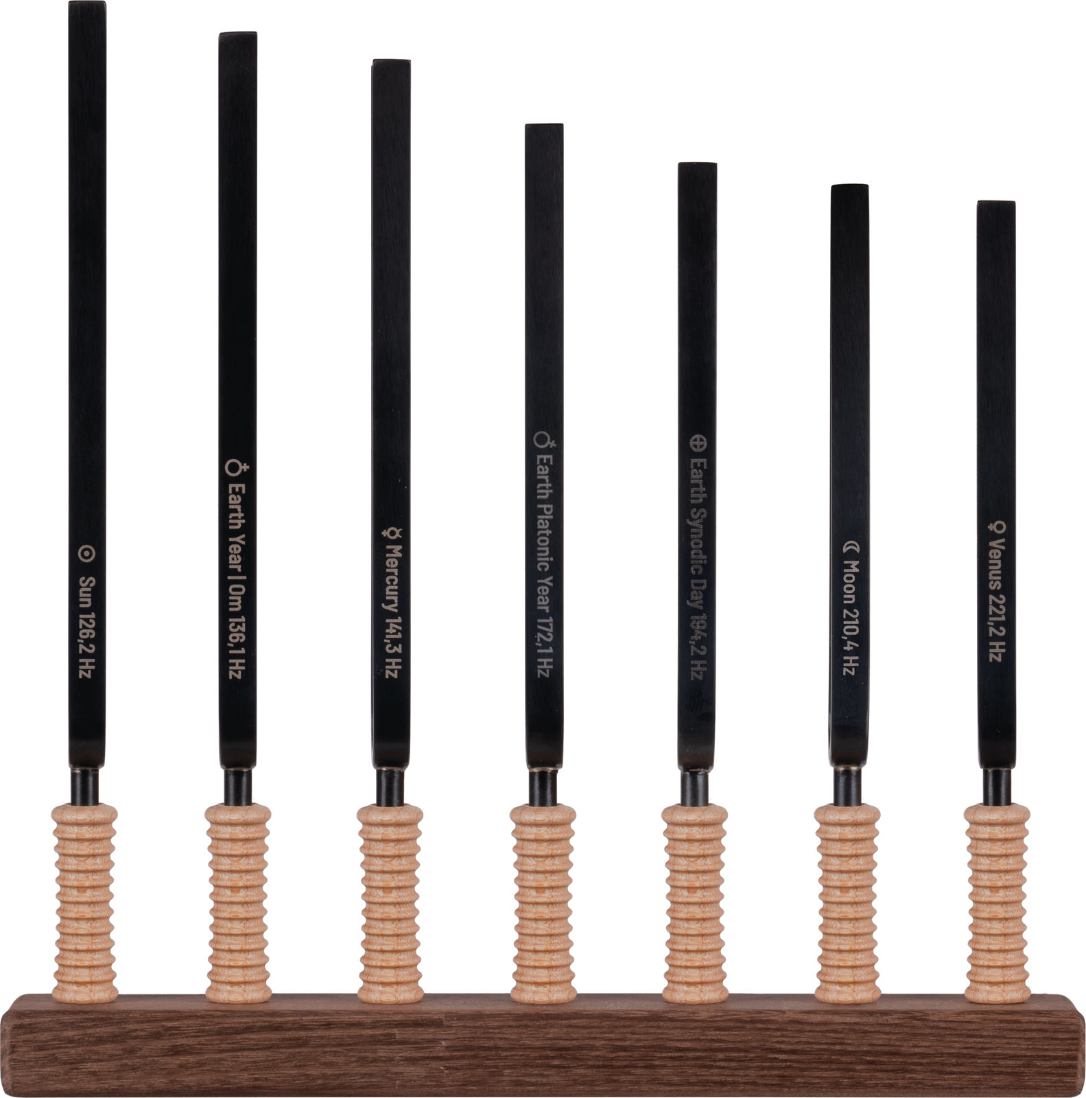 SCHLAGWERK STF-CH - Set de 7 Tuning Forks accordés gamme Chakra