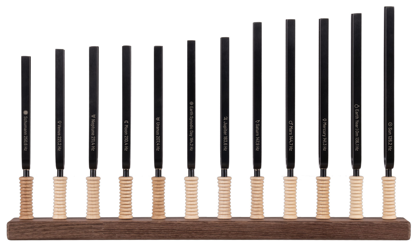 SCHLAGWERK STF-PL12 - Set de 12 diapasons accordés gamme Planetary Universal