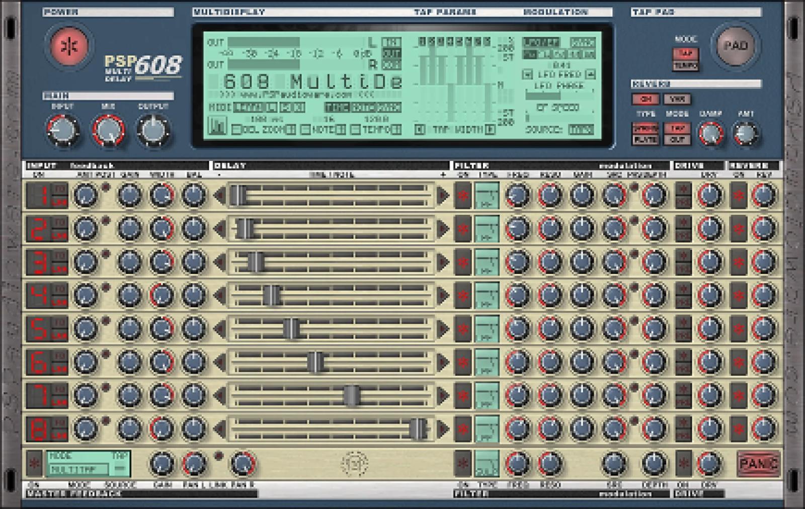 PSP AUDIOWARE 608 Multi-delay